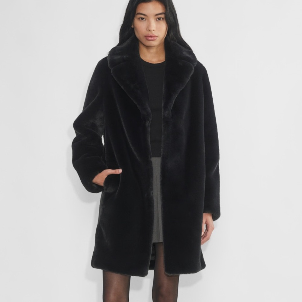 NWT Aritzia Sunday Best Dulce Coat - Polished Real Faux Fur